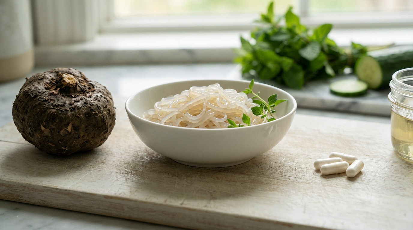 Konjac et glucomannane : effets sur la perte de poids